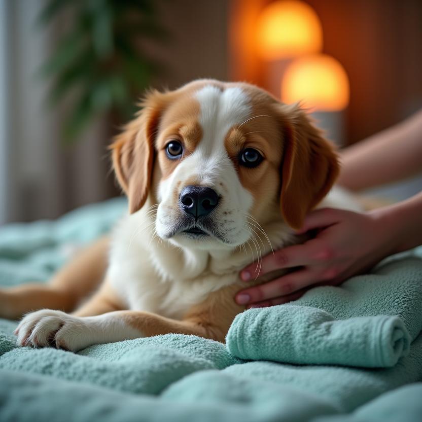 Spa y aromaterapia para mascotas con masajes relajantes